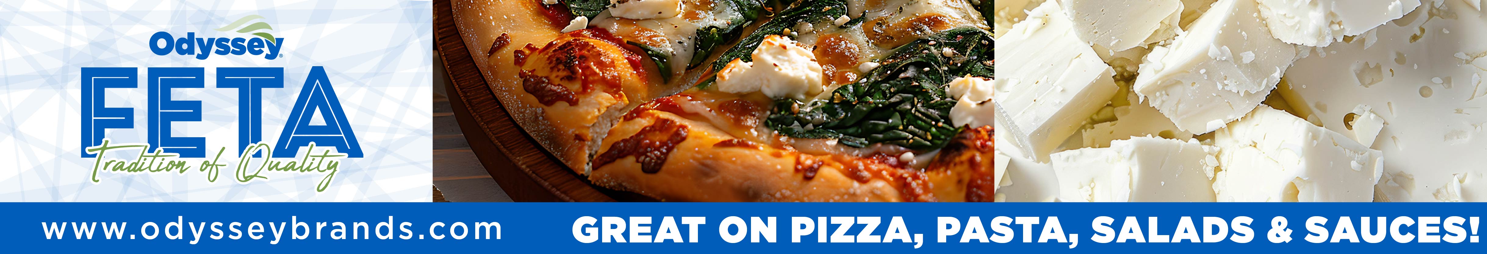 Odyssey - Feta - Tradition of Quality - Great on pizza, pasta, salads and sauces