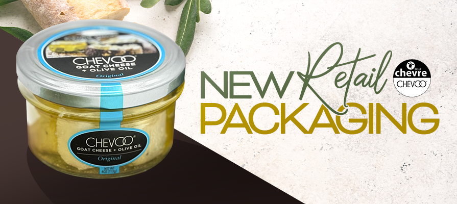 CHEVOO Launches New Retail Packaging for Marinated Goat Cheese; Pierre Guérin Comments