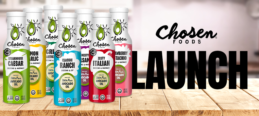 Chosen Foods Launches Line of Avocado-Oil Based Dressings; Sarah Barnes Comments