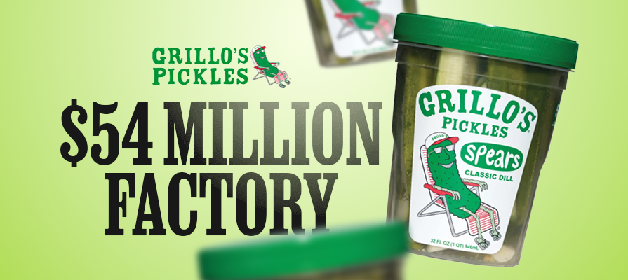 Grillo's Pickles Building $54 Million Factory in Bartholomew County, Indiana; Joe Leonardo, Adam Kaufman, and More Comment