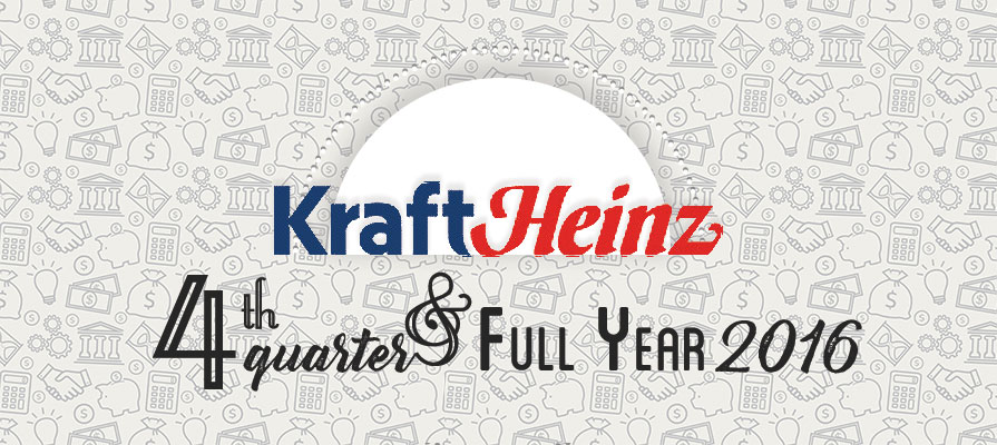 Kraft Heinz Reports Fourth Quarter and Full Year 2016 Results