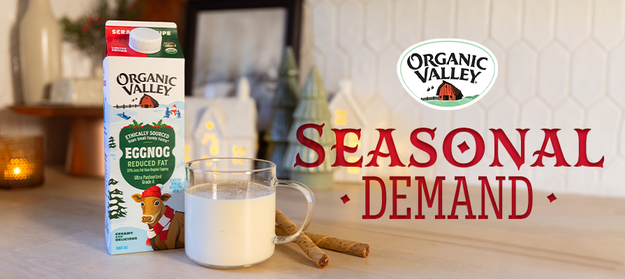 Organic Valley Rolls Out Limited-Time Reduced Fat Eggnog; Jaclyn Cardin Shares