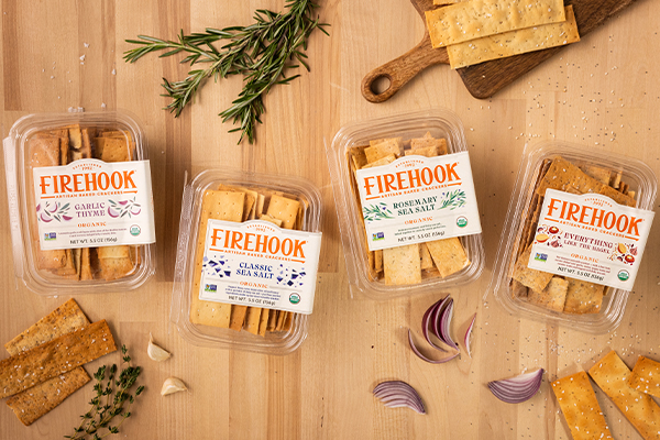 Taking part in this year’s Summer Fancy Food Show (SFFS), Firehook is wielding a tasty, newly rebranded assortment of artisanal crackers with the hopes of bringing attendees a new, craveable bite each day