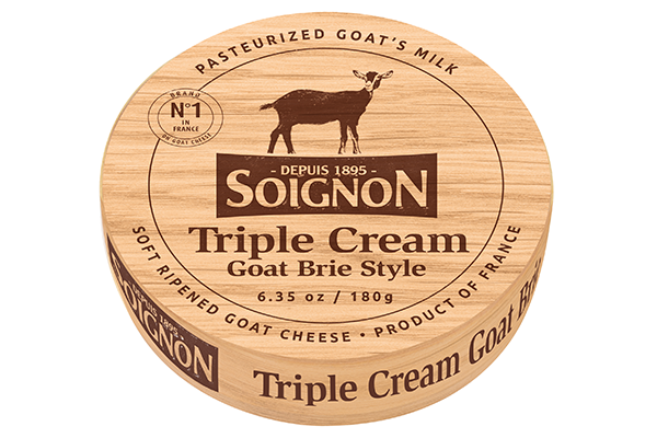 Soignon, the renowned French cheese brand, is thrilled to announce the launch of its new Triple Cream Goat Brie, a rich and luxurious cheese designed specifically for the discerning palate of the US market