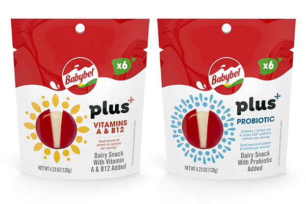 Babybel® announced a new range of functional dairy snacks available in two varieties, Babybel Plus+ Probiotic and Babybel Plus+ Vitamins