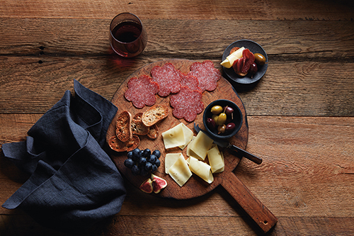 Black Kassel's meat and cheese plates are perfectly portioned