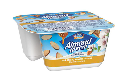 Blue Diamond Growers is expanding into the non-dairy yogurt market, introducing new yogurt products made exclusively with its Almond Breeze almond milk