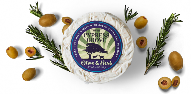 Cypress Grove is thrilled to announce the launch of its newest creation, Olive & Herb, which will be showcased at the Summer Fancy Food Show in New York at Booth #764