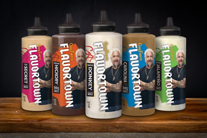 Guy Fieri’s Flavortown Sauces line—created in collaboration with Litehouse®—is now set to be available nationwide