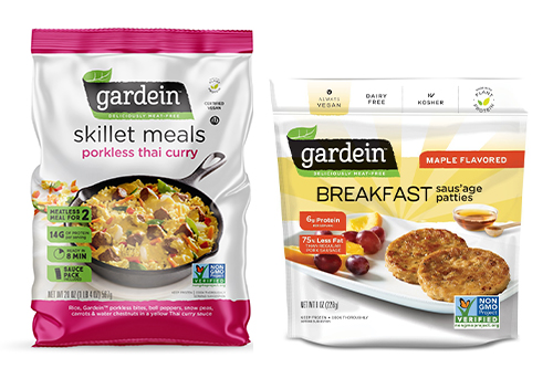 The line-up includes new items that feature pea and wheat protein The line-up includes new items that feature pea and wheat protein