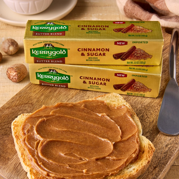 Kerrygold, an international brand of Ornua, is introducing cinnamon and sugar buttery goodness made with milk from Irish grass-fed cows