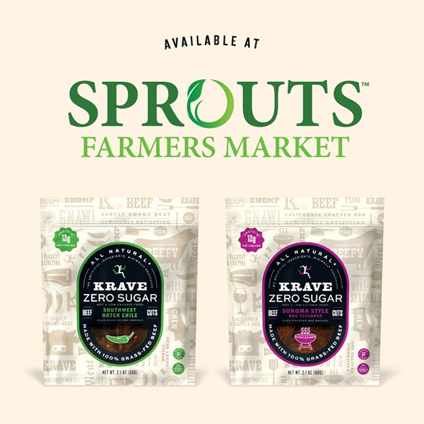 KRAVE Expands Distribution Nationwide With Sprouts Farmers Market; Jon