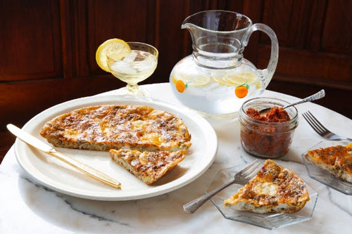 'Nduja cooked in a frittata