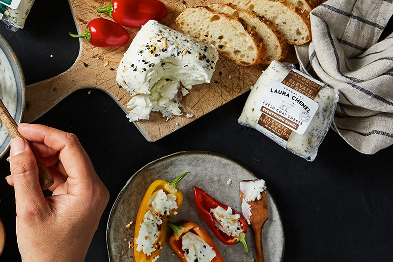 Laura Chenel’s Everything Bagel Fresh Goat Cheese was named sofi™ Award winner for New Product in the Cheese — Non-Cow Milk, Mixed Milk category, and will be taking the spotlight at this year's Summer Fancy Food Show