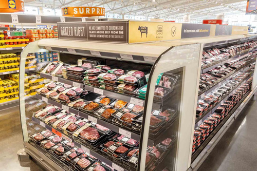 Lidl store interior, deli