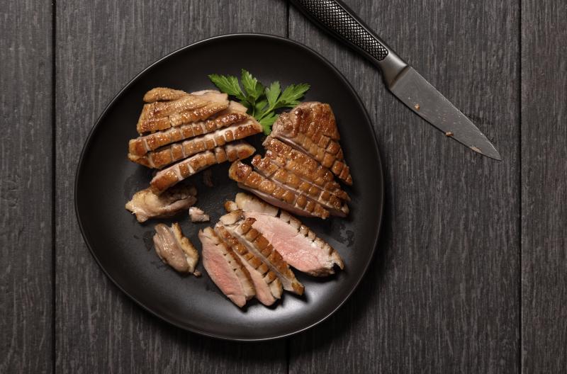 Maple Leaf Farms has debuted a new sous vide boneless duck breast for foodservice operators (Photo credit: Maple Leaf Farms)