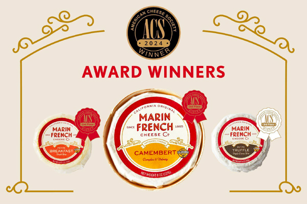 Marin French Cheese Co. took home a total of three awards at this year’s American Cheese Society Conference