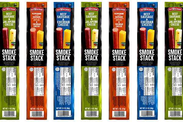 Old Wisconsin Old Wisconsin Smoke Stacks Pepperoni & Cheddar — product image