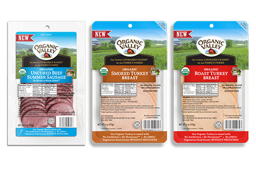 Newly rebranded  Organic Valley Deli Meats