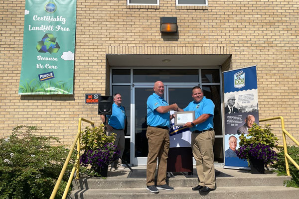 Perdue Farms revealed it has earned a GreenCircle Zero Waste to Landfill certification for its Washington, Indiana, plant