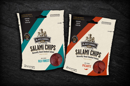 Black Kassel Salami Chips