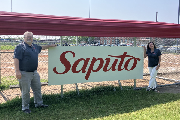 Thanks to a $25,000 sponsorship from Saputo’s Legacy Program, four new enclosed dugouts have been added to the site’s two ball fields