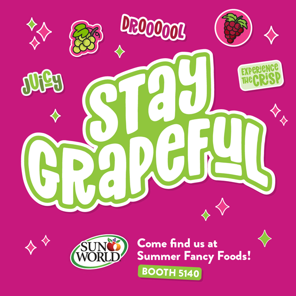 At the Summer Fancy Food Show, Sun World International is showcasing AUTUMNCRISP® grapes as a leading example of how branded fresh produce is redefining the specialty food category