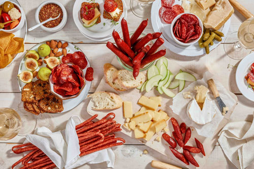 Black Kassel Whips and Chips Platter