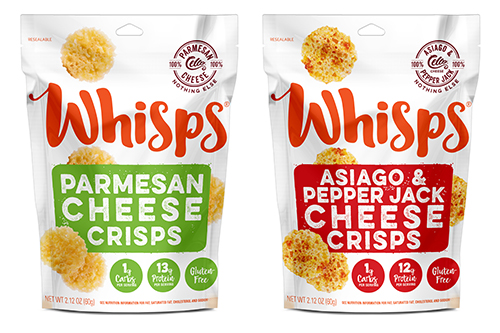 Produced in Wisconsin, the milk used to create Whisps is sourced from four family farms within 45 miles of the company’s cheese plant