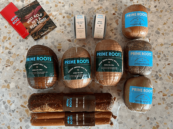 Prime Roots has announced its first-ever line of Koji Charcuterie and fully sliceable bulk Koji Deli Meats, which features umami-rich hams, turkey, and salami that can be hand-sliced in true deli-style