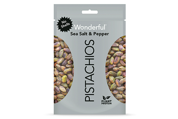 Wonderful® Pistachios is turning up the flavor with its new Sea Salt & Pepper No Shells
